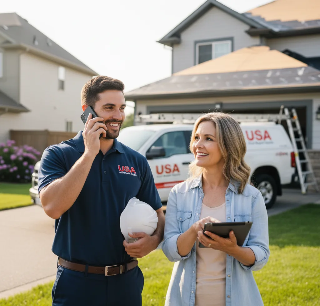 USA Roof Repair Experts customer support in Cordell